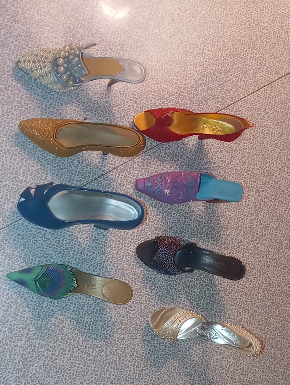 Just The Right Shoe Multi-Color Women's Embellished Miniature Shoe Collection